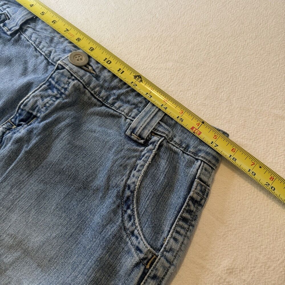 VTG Hydraulic Denim Blue Jean Slit Skirt Size 13/14Y2K Preppy Grunge Hipster - Picture 3 of 9